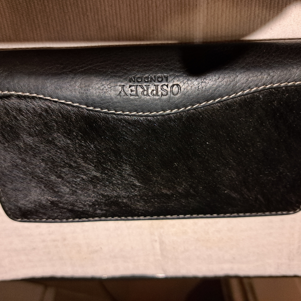 OSPREY Black Leather Wallet